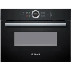 Bosch Serie 8 Compact Combination Microwave Oven Black CMG633BB1A