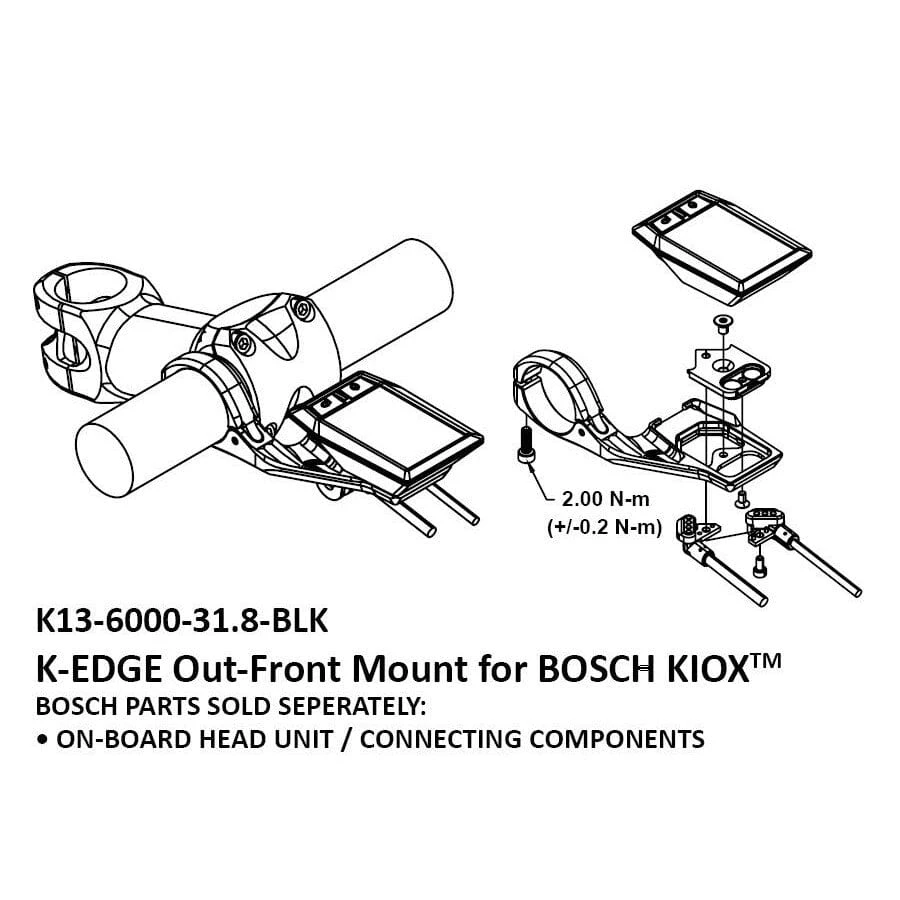 K-edge Bosch Kiox Out Front Mount - 31.8mm - Image 6