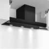 Bosch Series 6 Integrated Design Hood 90 Cm Clear Glass Black Printed DBB97AM60A