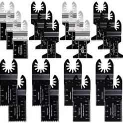Vtopmart 20 Metal Wood Oscillating Multitool Quick Release Saw Blades Compatible With Fein Multimaster Porter Cable Black & Decker Bosch Craftsman Ridgid Ryobi Makita Milwaukee Rockwell.