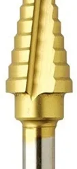 Bosch SDT3 0.6cm . To 1.9cm . Titanium-Coated Step Drill Bit