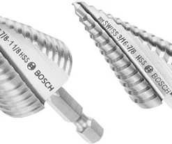 Bosch IMSDC002 2 Pc. High-Speed Steel Impact Tough Turbo Step Drill Bit Set