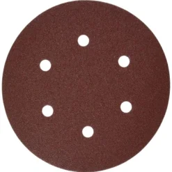 Bosch SR6R080 5-Piece 80 Grit 15cm . 6 Hole Hook-And-Loop Sanding Discs