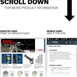 Bosch BL2643 0.6cm . X 15cm . Extra Length Aircraft Black Oxide Drill Bit