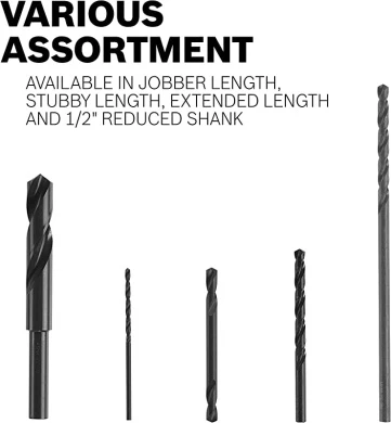 Bosch BL2643 0.6cm . X 15cm . Extra Length Aircraft Black Oxide Drill Bit - Image 4