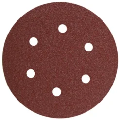Bosch SR6R060 5-Piece 60 Grit 15cm . 6 Hole Hook-And-Loop Sanding Discs