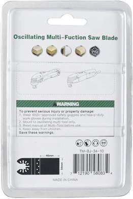 10 PCS Oscillating Saw Blades For Bi-Metal/Wood, Multitool Quick Release Blades Fits Fein Multimaster, Porter Cable, Black & Decker, Bosch Craftsman, Ridgid, Makita, Milwaukee, Dewalt, And More - Image 5