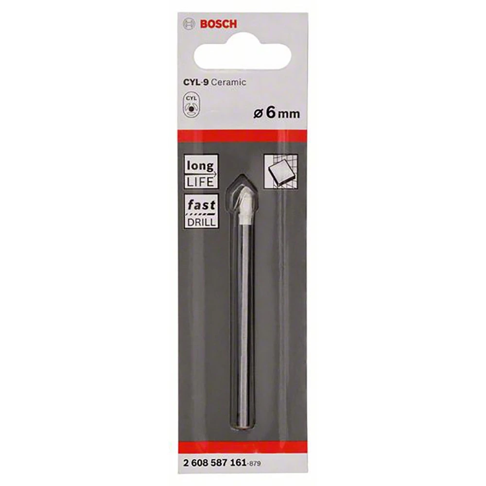 BOSCH 6.0 X 80mm TCT Glass & Tile Drill Bit - CYL-9 CERAMIC - Image 2